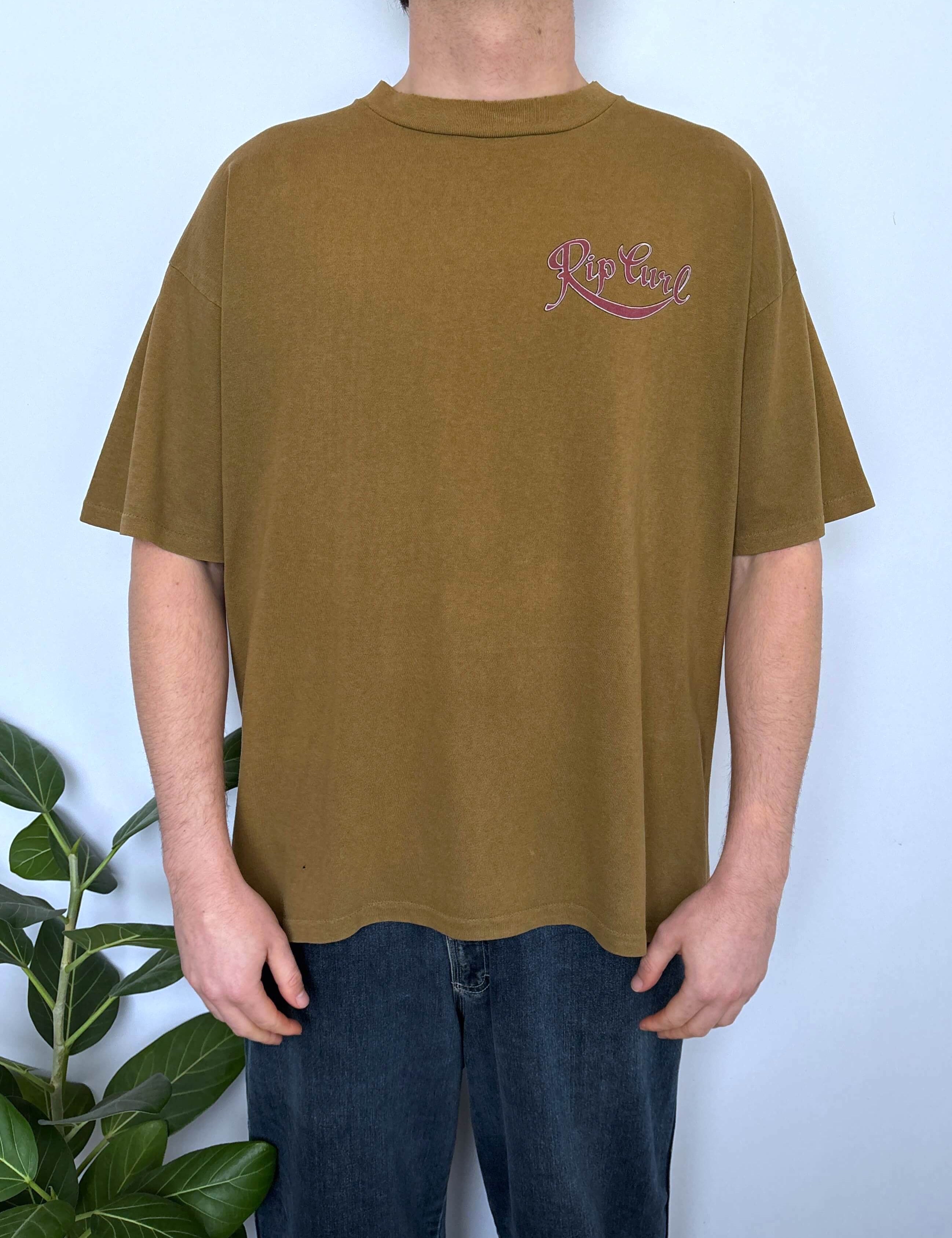 90S RIP CURL HUGE GRAPHIC TEE - L/XL