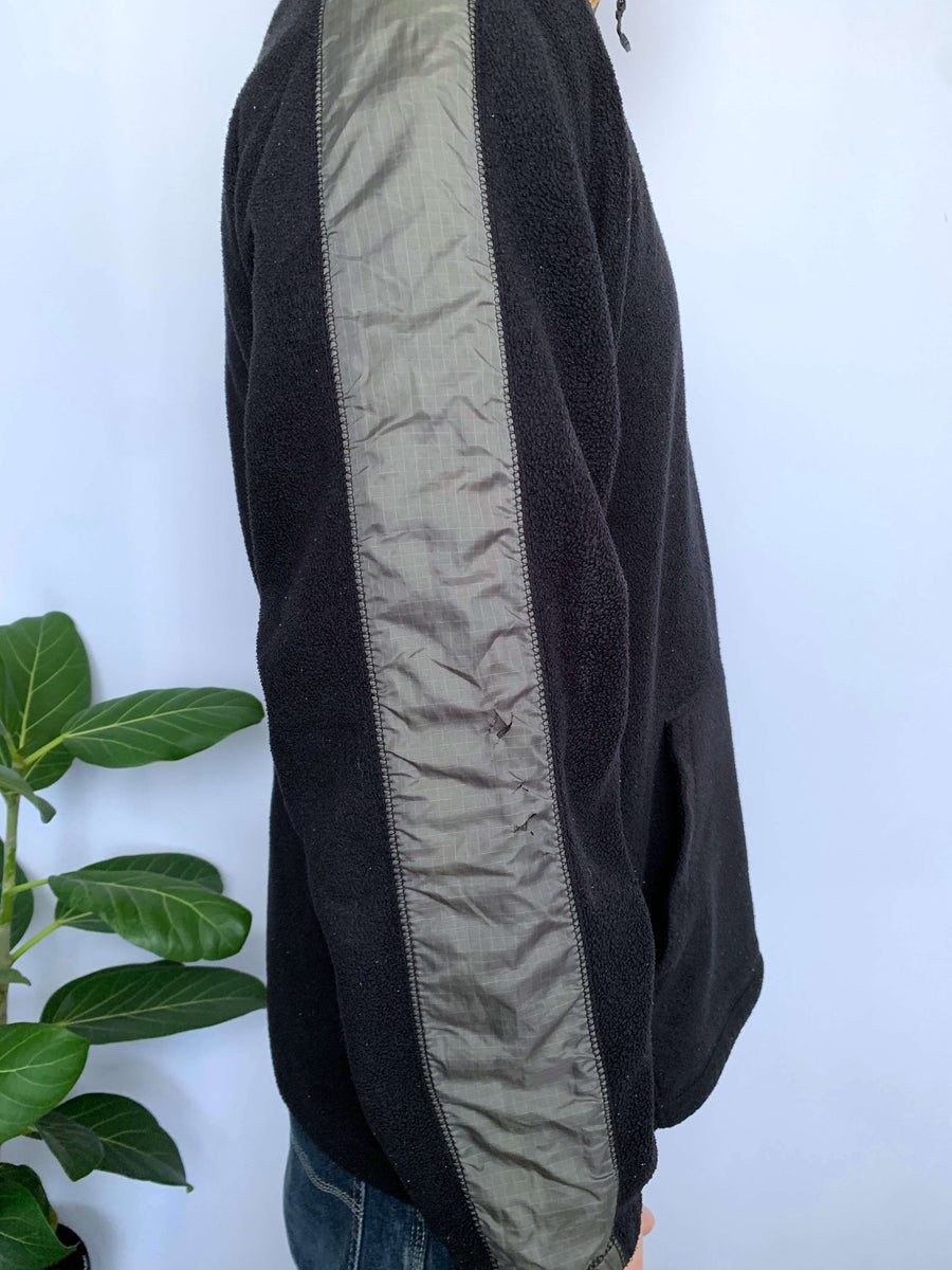 VINTAGE QUIKSILVER FLEECE QTR ZIP - M/L