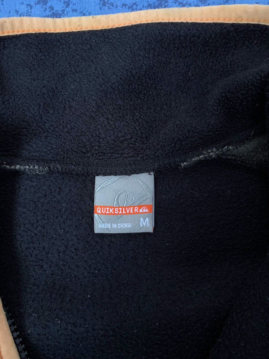 VINTAGE QUIKSILVER FLEECE QTR ZIP - M/L
