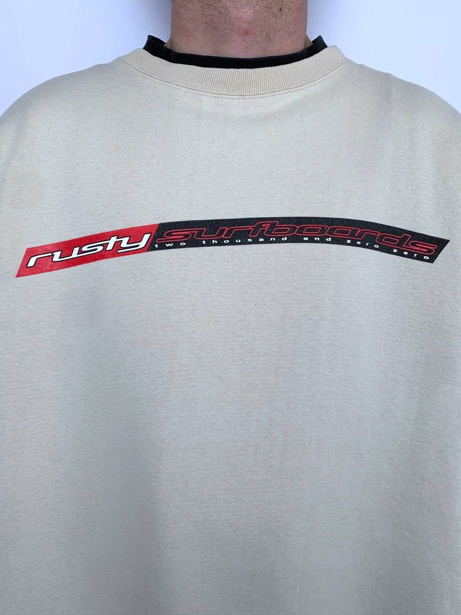 VINTAGE RUSTY FRONT HIT CREWNECK - L