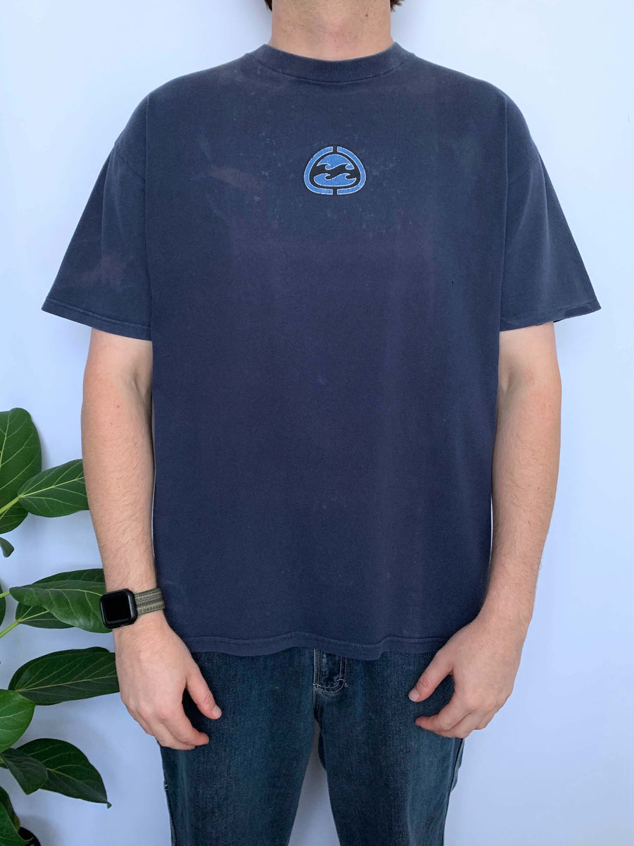 VINTAGE BILLABONG HIBISCUS LOGO TEE - L