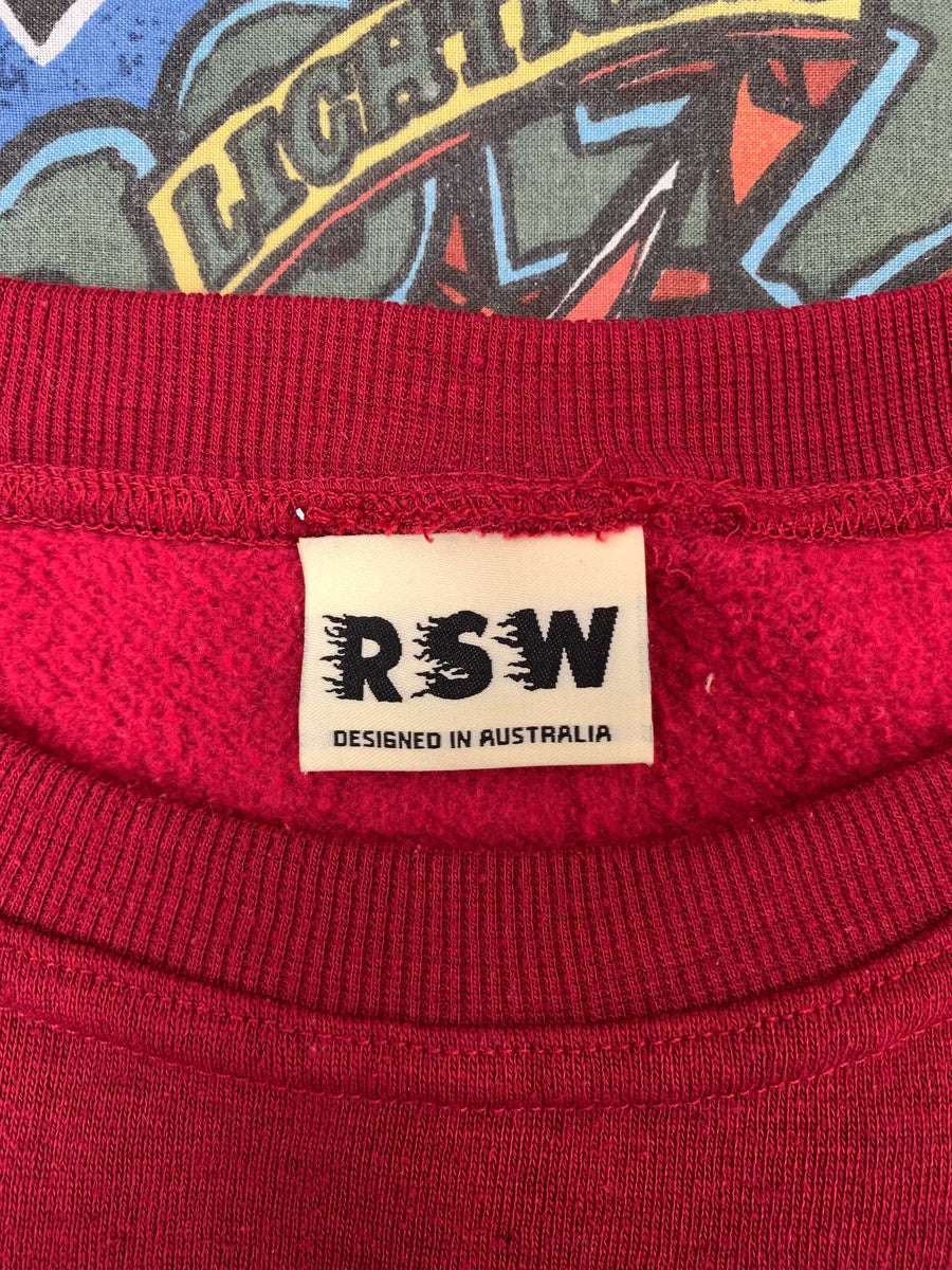 VINTAGE RSW EMBROIDERED CREWNECK - M