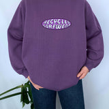 PURPLE VINTAGE RSW EMBROIDERED CREWNECK - 6/8
