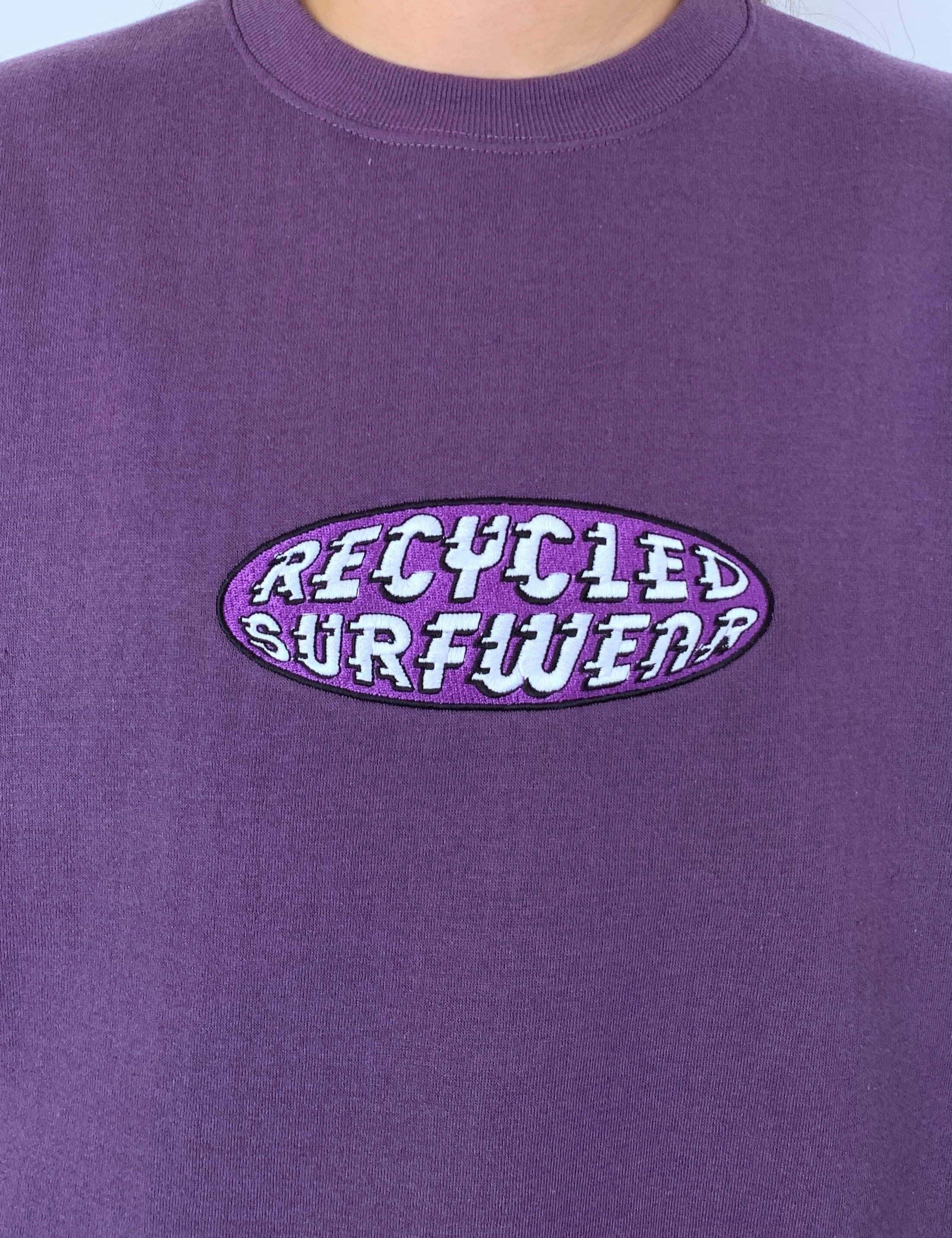 PURPLE VINTAGE RSW EMBROIDERED CREWNECK - 6/8
