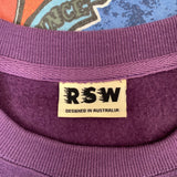 PURPLE VINTAGE RSW EMBROIDERED CREWNECK - 6/8