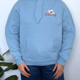 BABY BLUE VINTAGE BILLABONG HIBISCUS HOODIE - 6