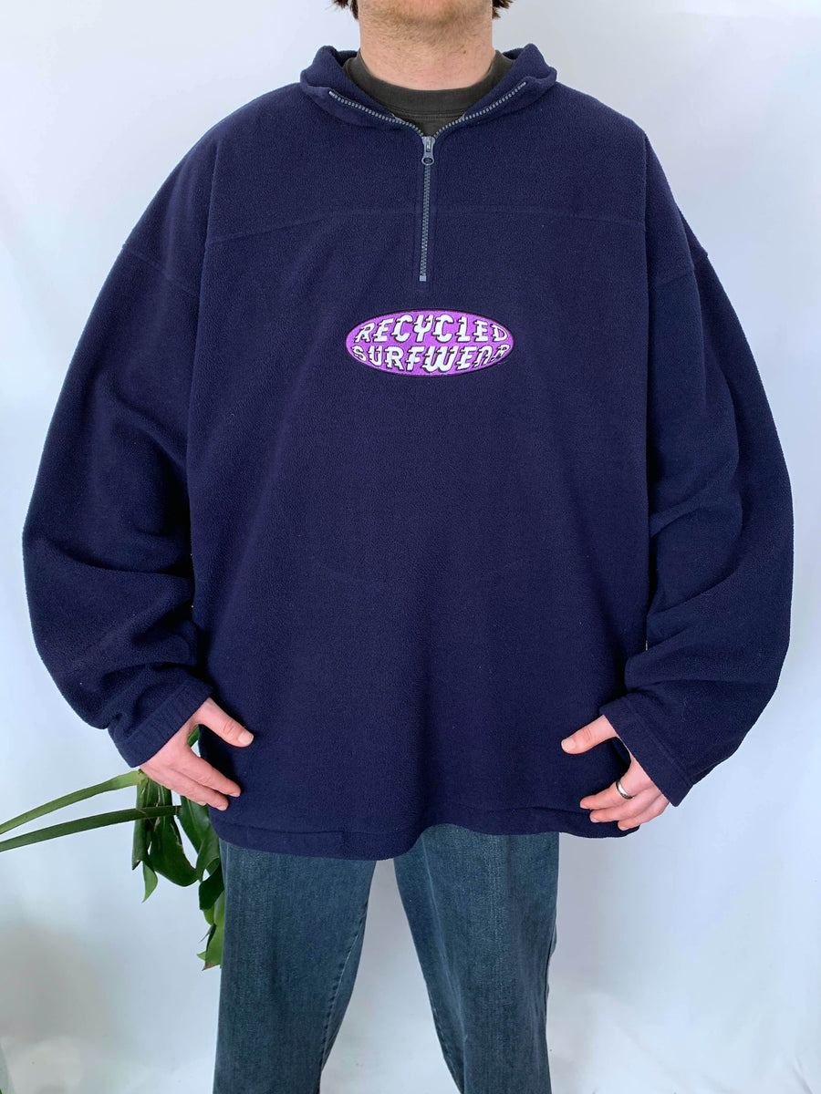 VINTAGE RSW EMBROIDERED FLEECE QTR ZIP - XXL