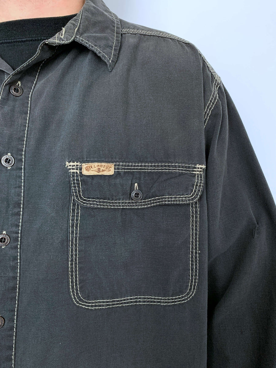FADED VINTAGE BILLABONG BUTTON UP - M