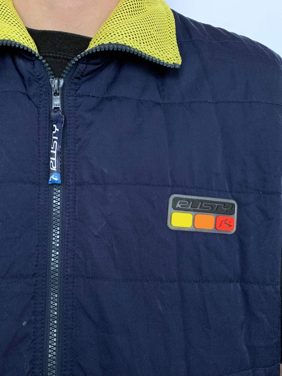 VINTAGE RUSTY RUBBER LOGO VEST - L