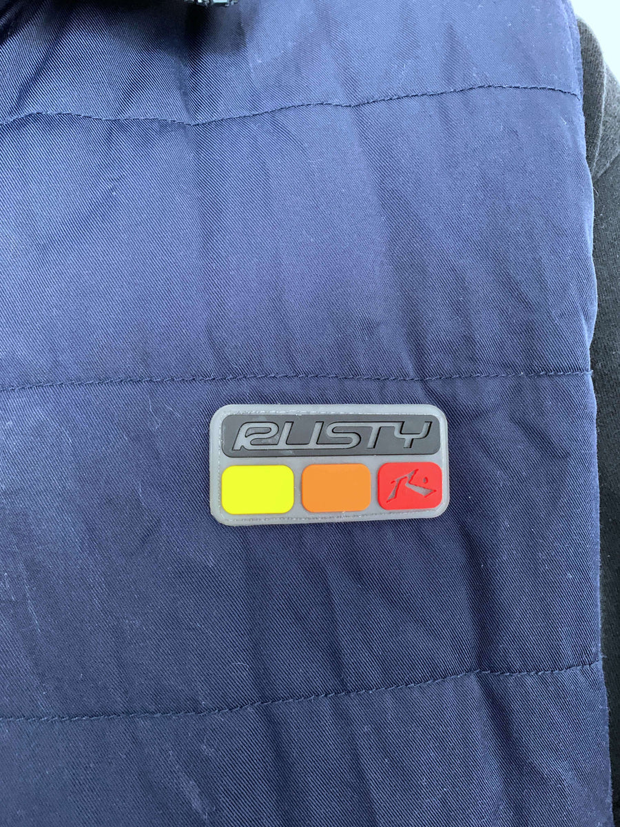 VINTAGE RUSTY RUBBER LOGO VEST - L
