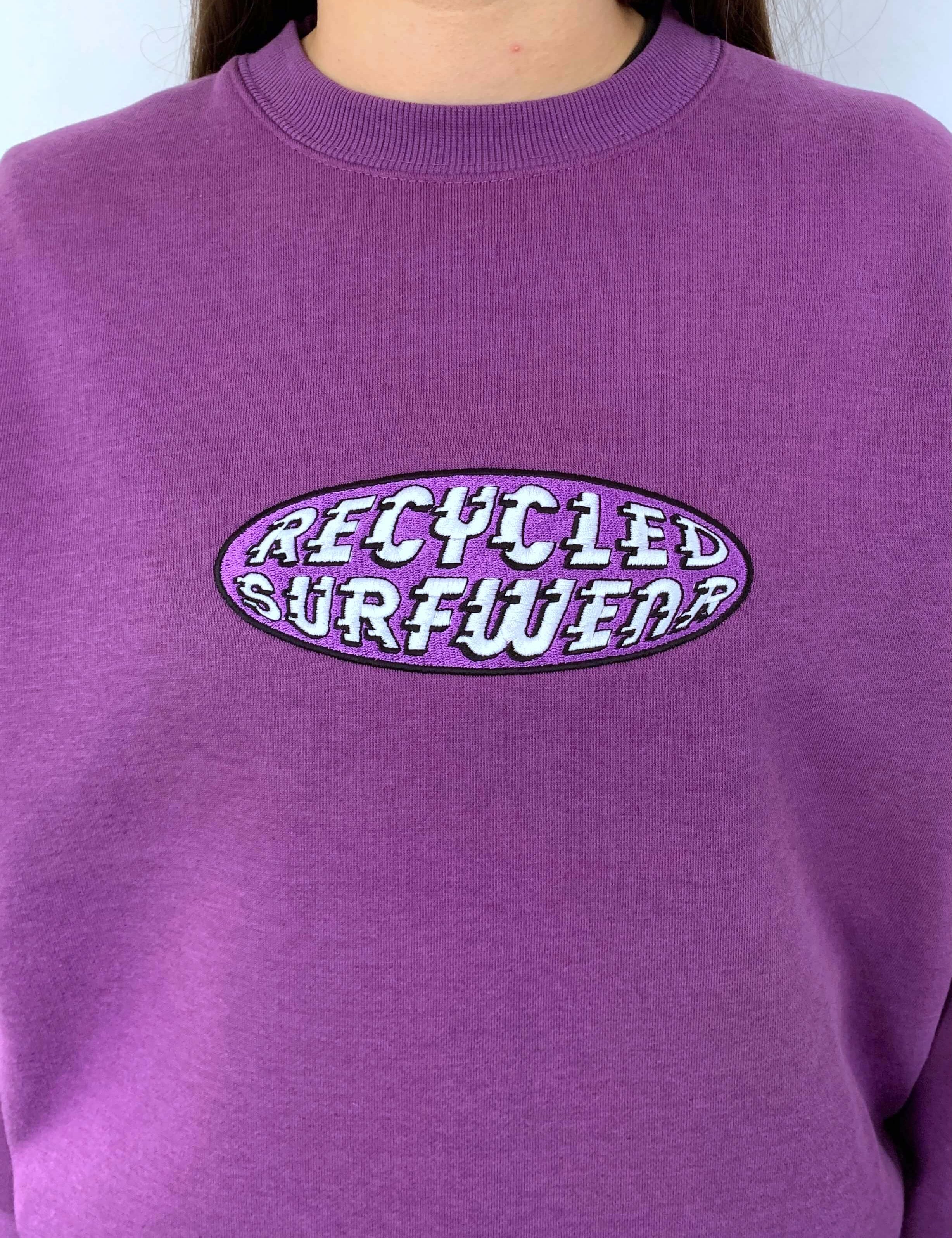 PURPLE VINTAGE RSW EMBROIDERED CREWNECK - 6