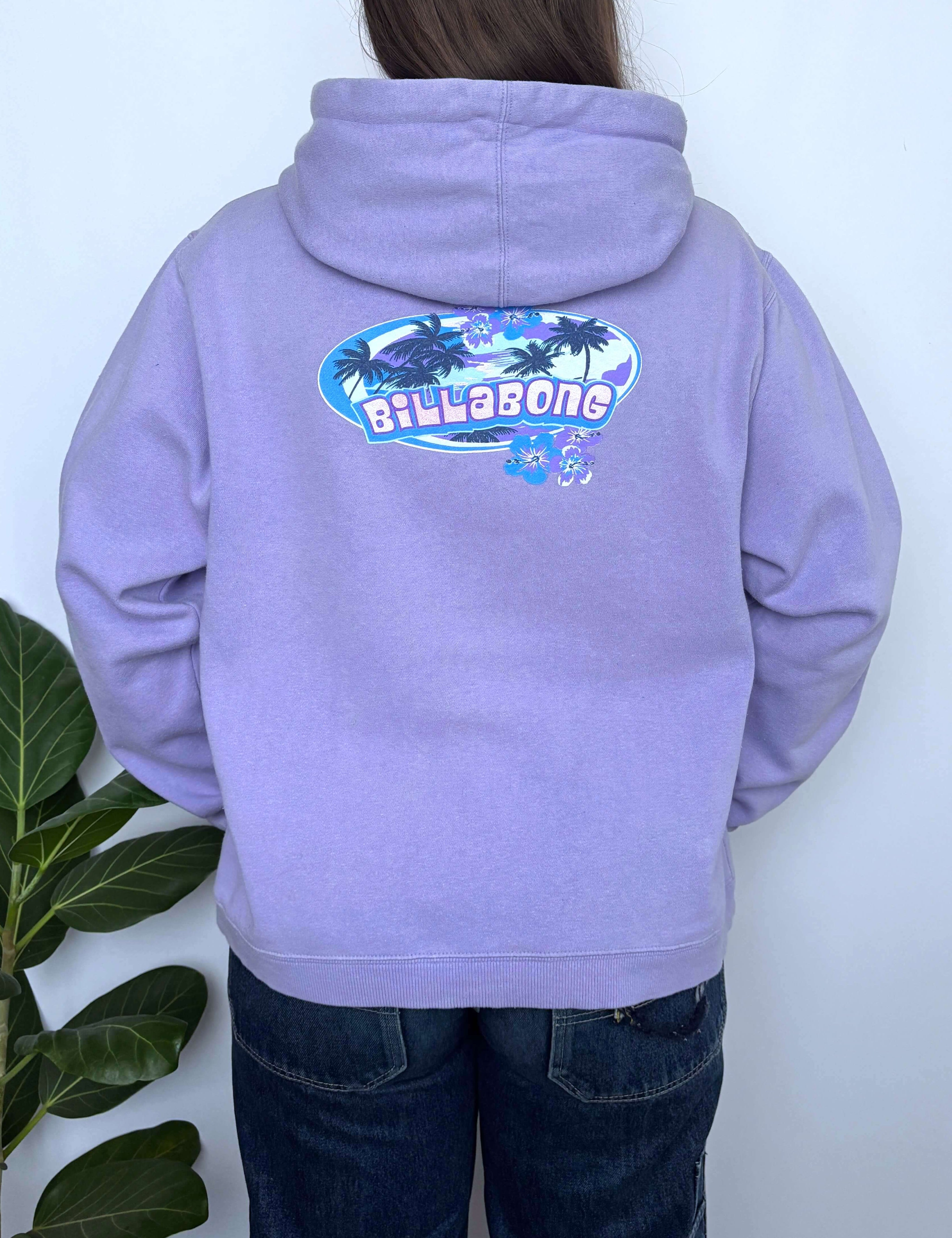VINTAGE BILLABONG QUAD-HIT HIBISCUS HOODIE - 8