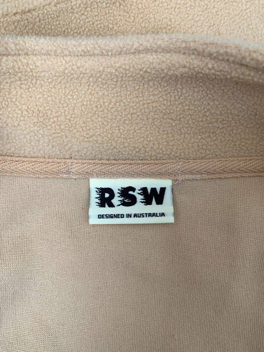 VINTAGE RSW EMBROIDERED FLEECE VEST - M