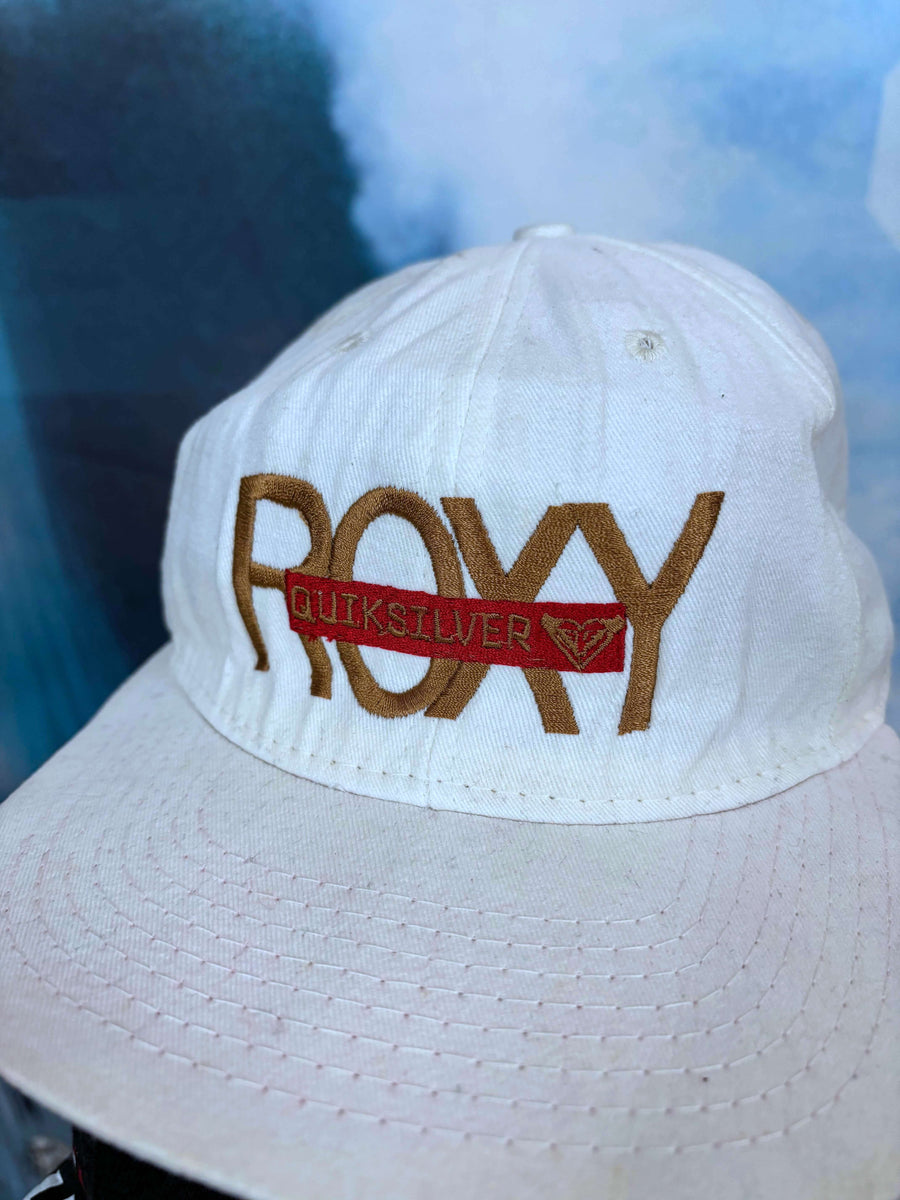 90S ROXY BIG EMBROIDERED SPELLOUT HAT