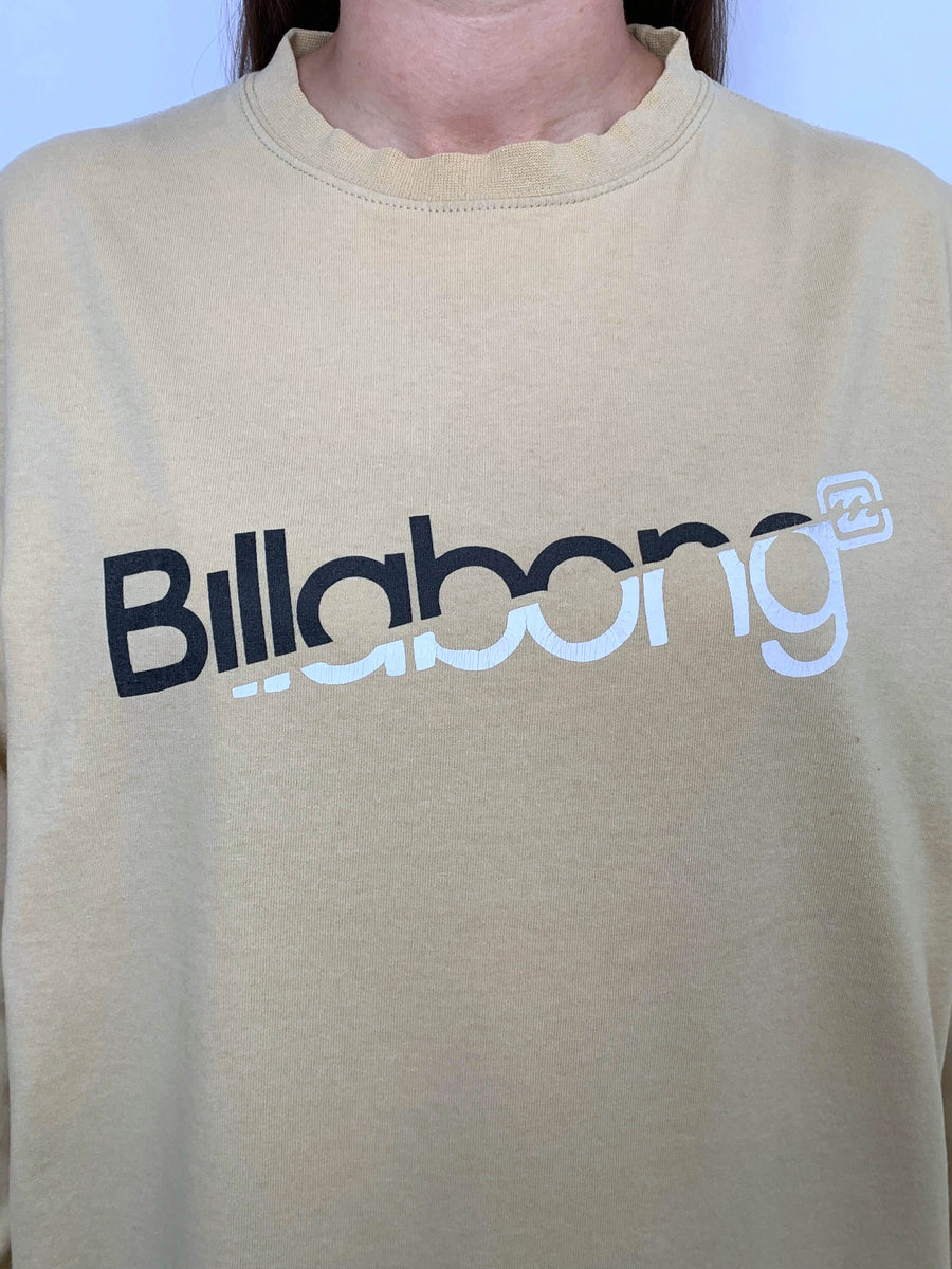 VINTAGE BILLABONG SPELLOUT/LOGO LONG SLEEVE - S/M