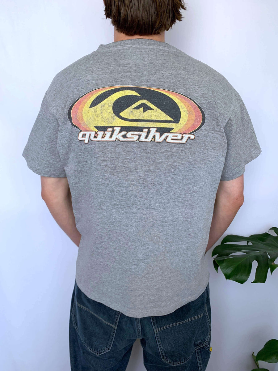 90S QUIKSILVER BIG LOGO TEE - M