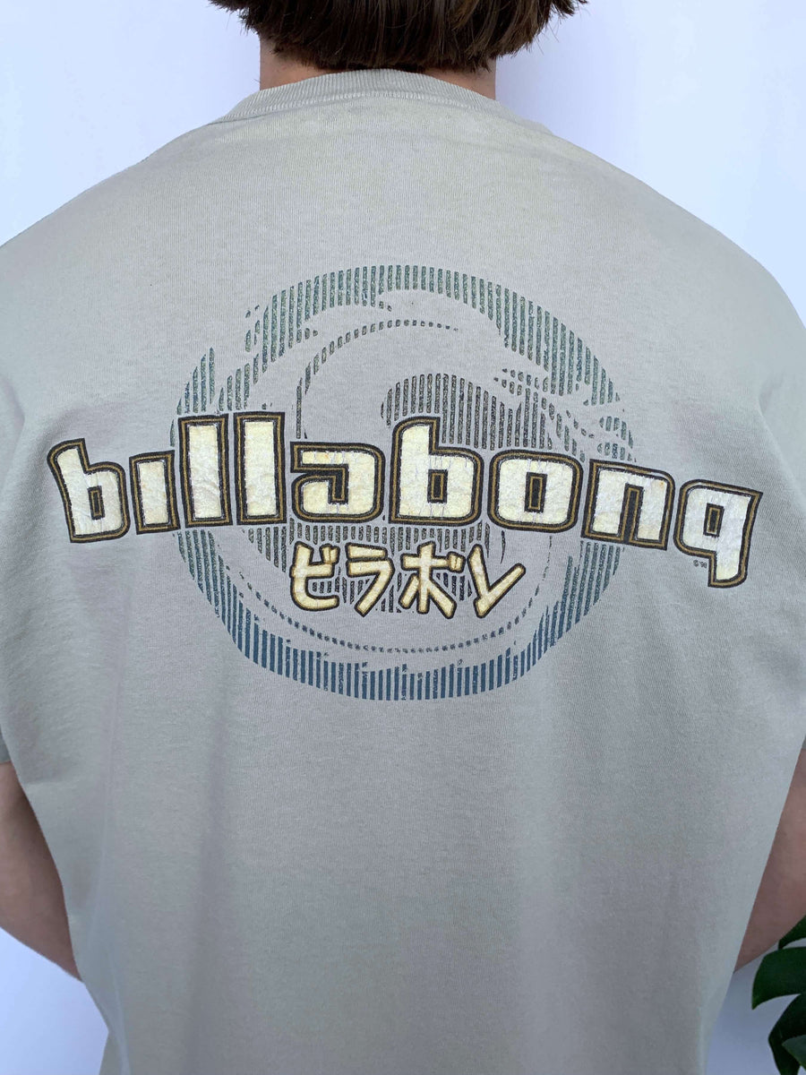 RARE 90S BILLABONG DRAGON GRAPHIC TEE - L