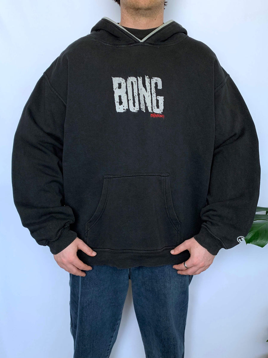 RARE VINTAGE BILLABONG 'BONG' EMBROIDERED HOODIE - XL