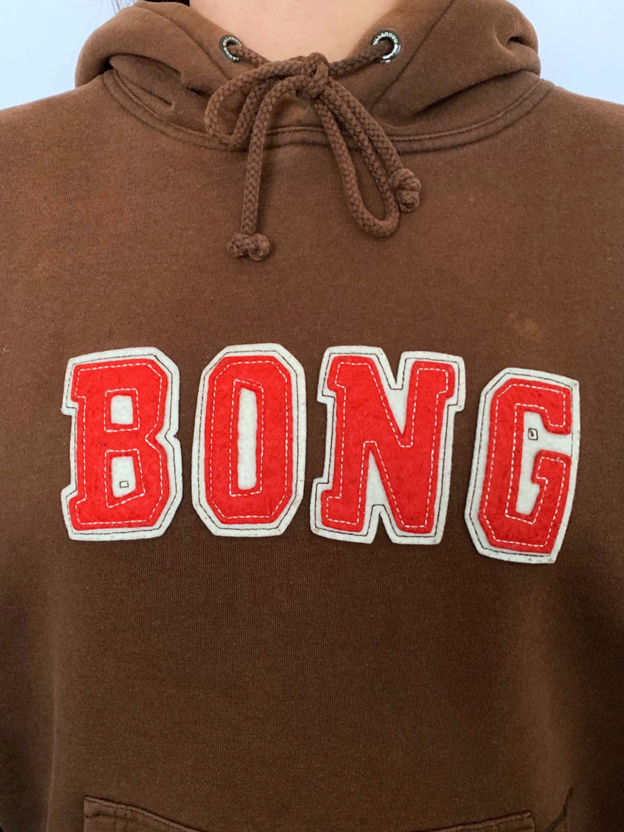 RARE VINTAGE BILLABONG 'BONG' SPELLOUT HOODIE - M