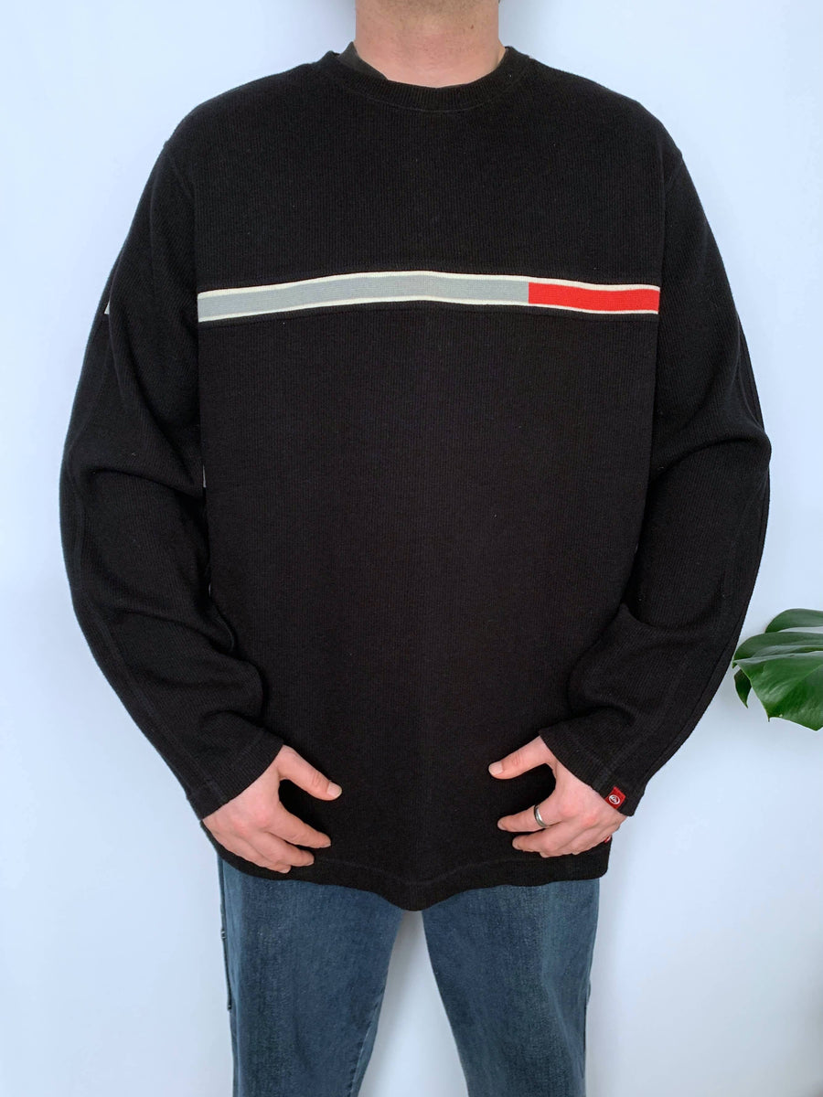 VINTAGE QUIKSILVER RIBBED CREWNECK - XL/XXL