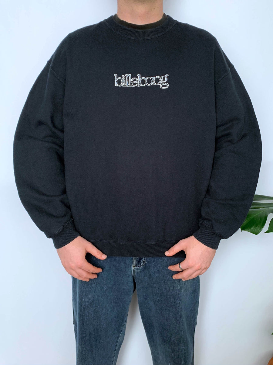 BAGGY 90S BILLABONG BIG SPELLOUT CREWNECK - L