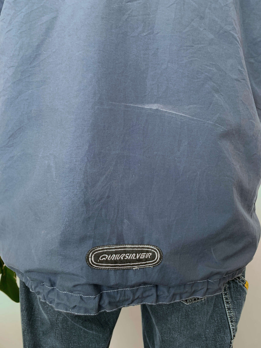 90S QUIKSILVER HALF-ZIP SPRAY JACKET - L