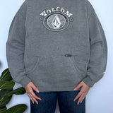 VINTAGE VOLCOM FRONT HIT HOODIE - 8/10