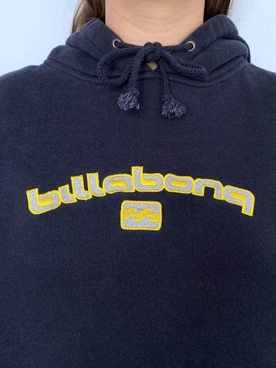 FADED NAVY VINTAGE BILLABONG EMBROIDERED HOODIE - 8