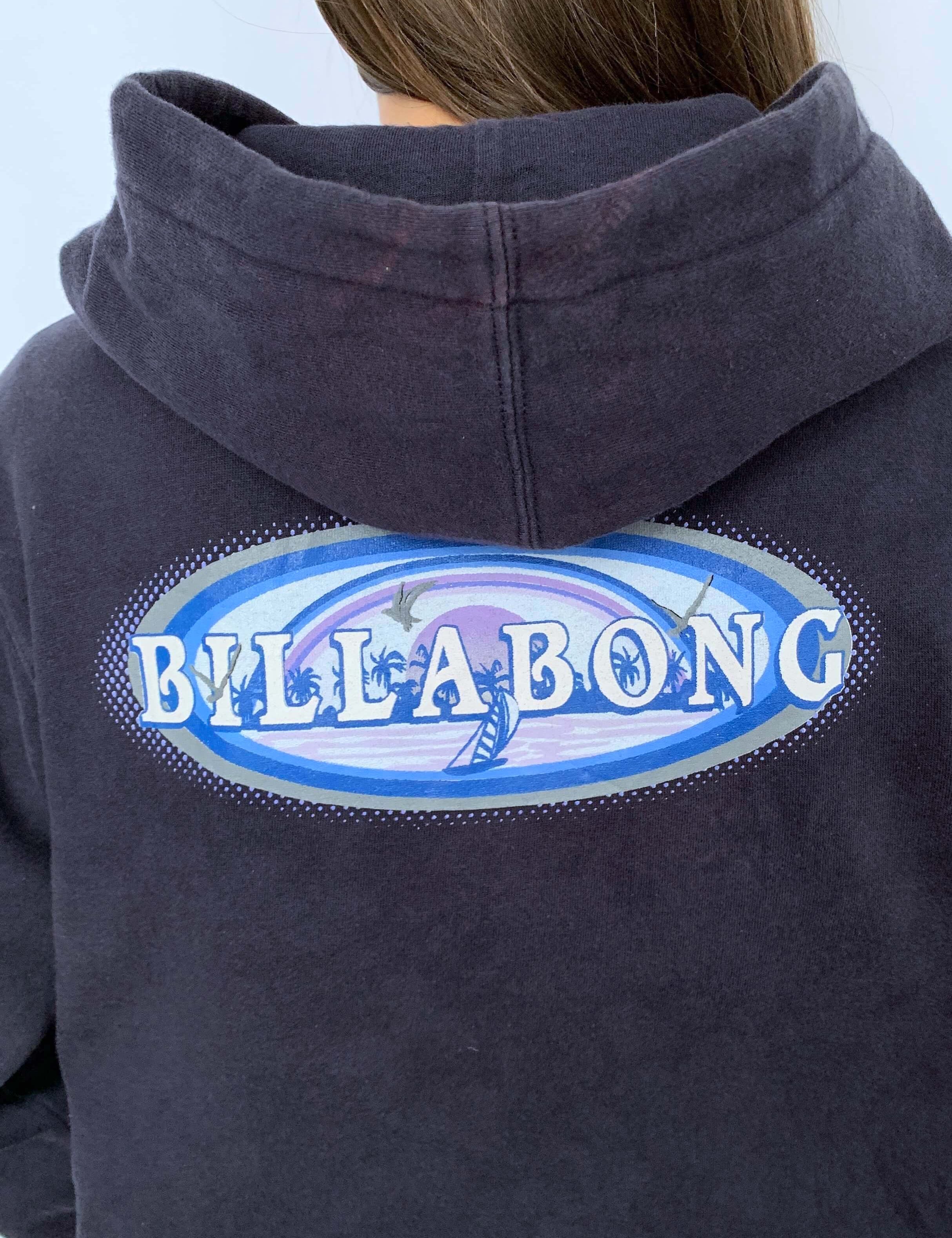 VINTAGE BILLABONG BIG GRAPHIC ZIP-UP HOODIE - 4/6