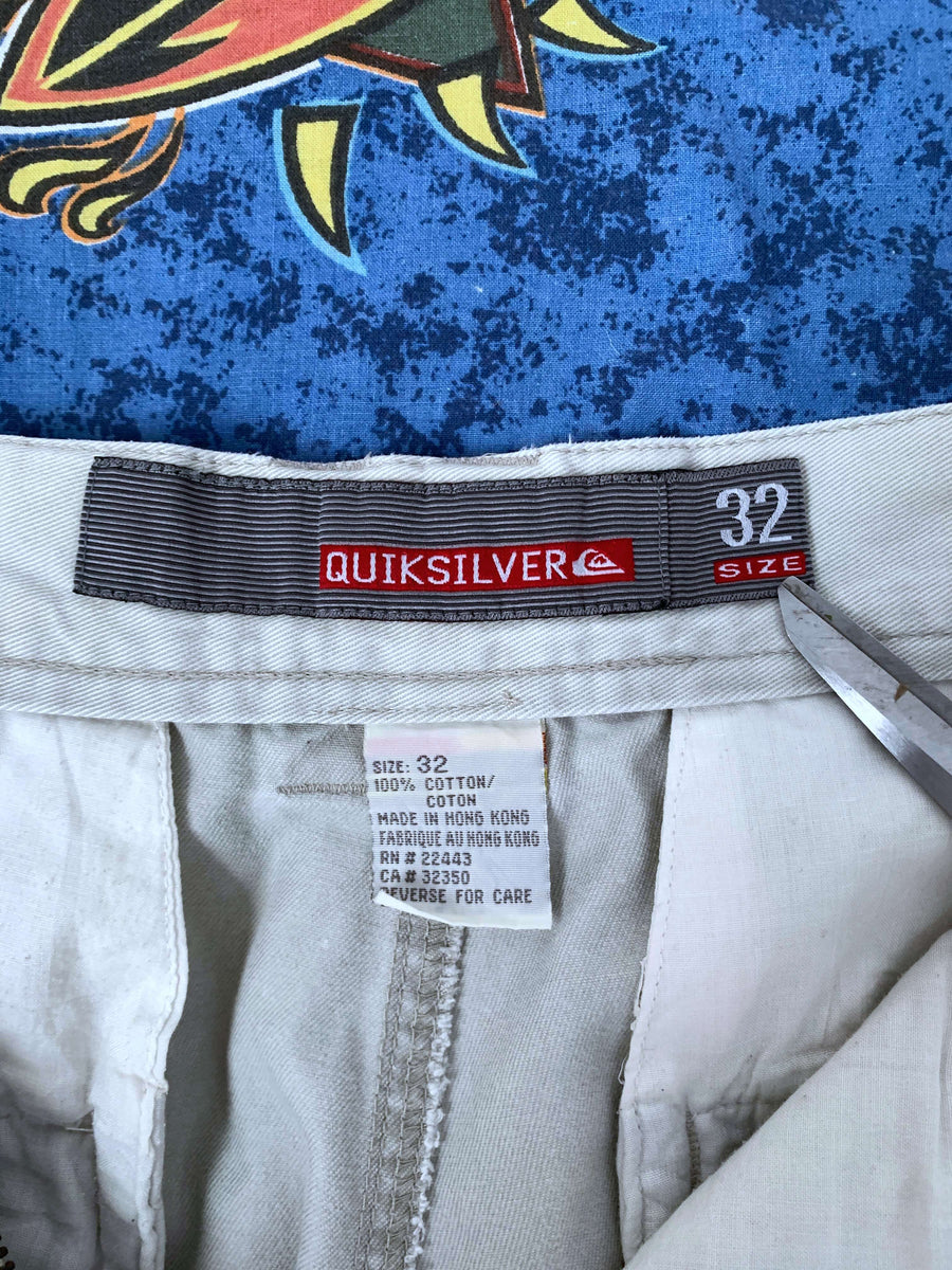 VINTAGE QUIKSILVER CARGO PANTS - W31/32