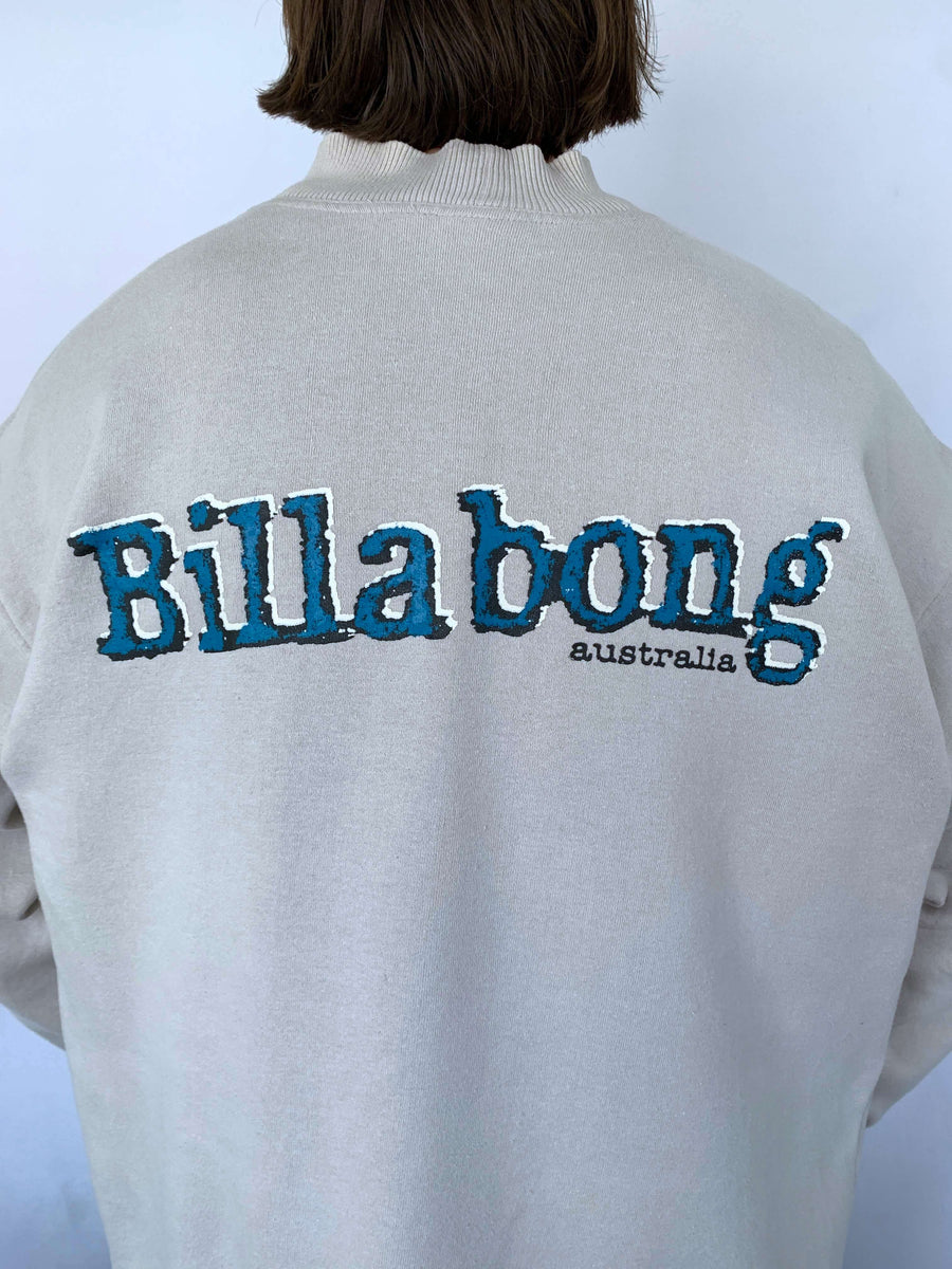 ULTRA RARE 90S BILLABONG MOCKNECK JUMPER - L