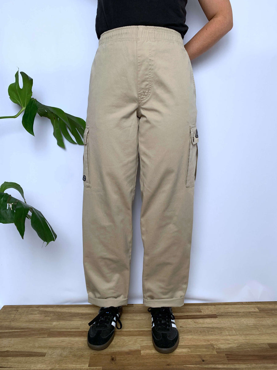 VINTAGE BILLABONG ELASTIC WAIST CARGO PANTS