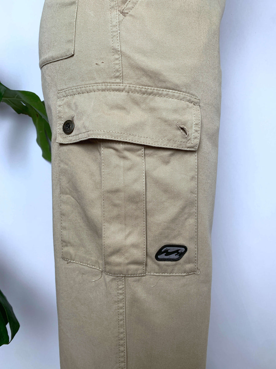 VINTAGE BILLABONG ELASTIC WAIST CARGO PANTS