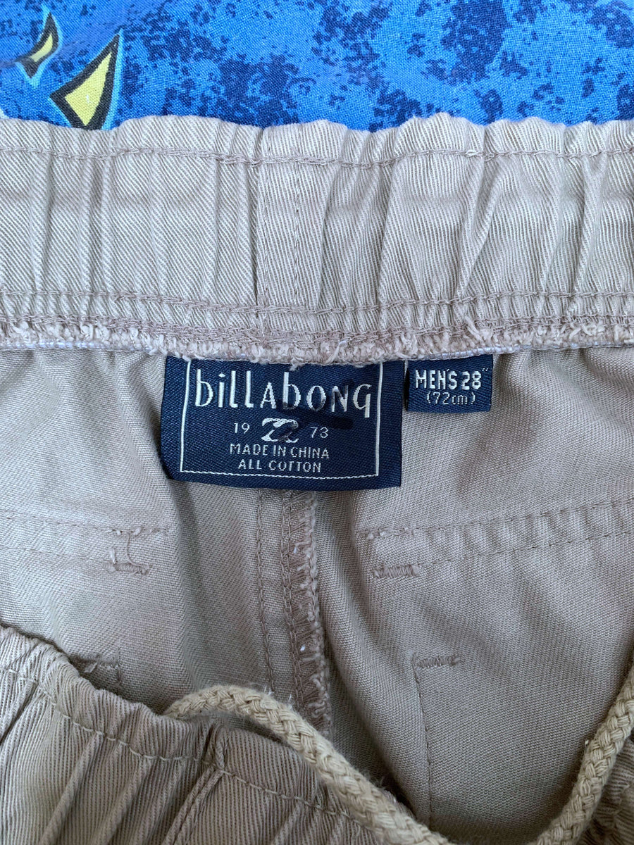 VINTAGE BILLABONG ELASTIC WAIST CARGO PANTS