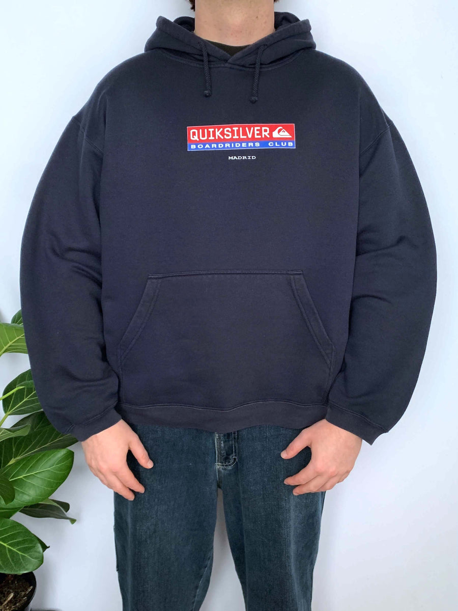 VINTAGE QUIKSILVER BOARDRIDERS MADRID HOODIE - M