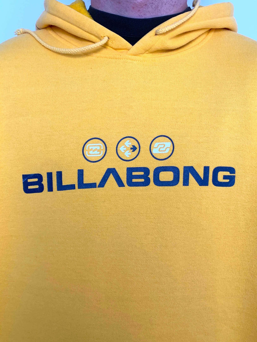 RARE BAGGY VINTAGE BILLABONG SPELLOUT HOODIE - XL