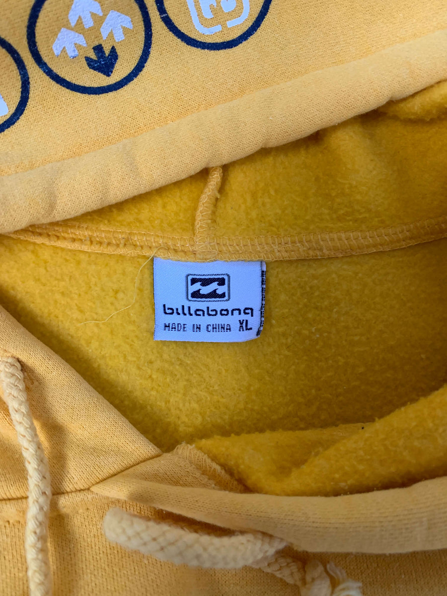 RARE BAGGY VINTAGE BILLABONG SPELLOUT HOODIE - XL