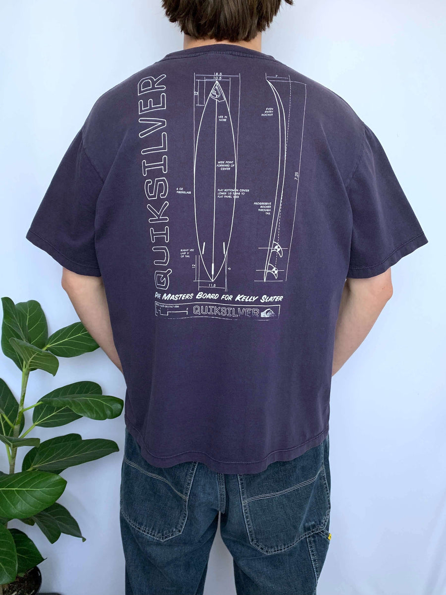 BOOTLEG VINTAGE QUIKSILVER KELLY SLATER TEE - L
