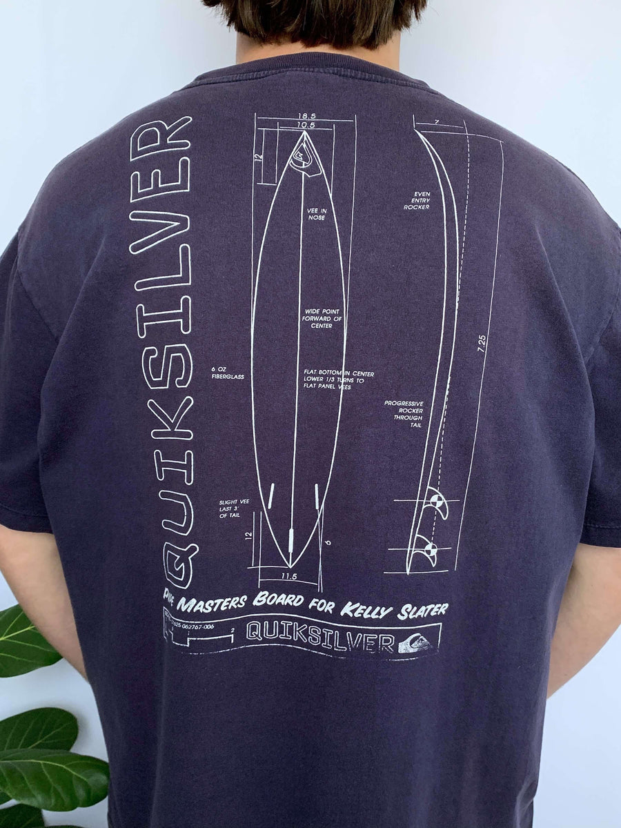 BOOTLEG VINTAGE QUIKSILVER KELLY SLATER TEE - L
