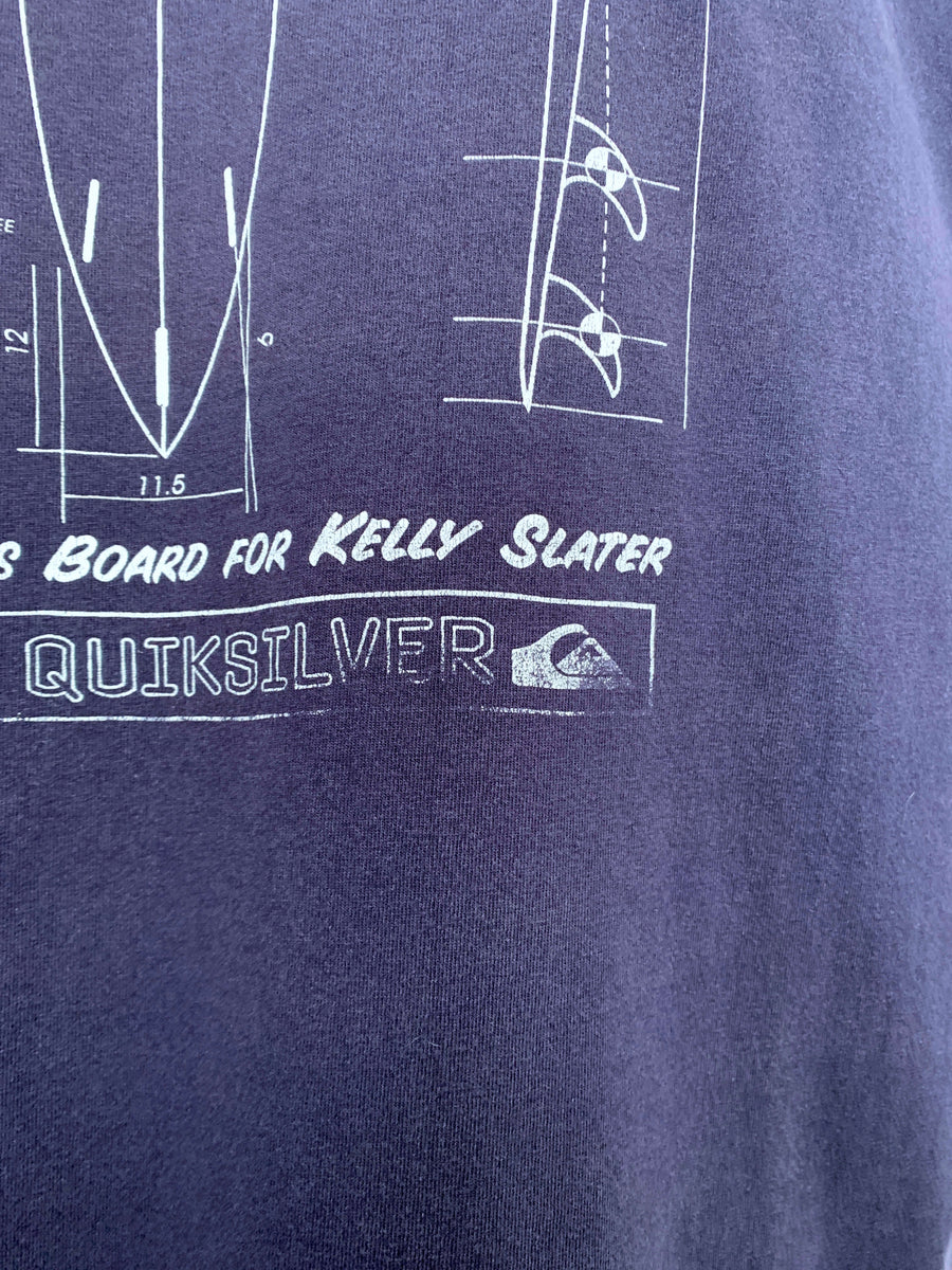 BOOTLEG VINTAGE QUIKSILVER KELLY SLATER TEE - L