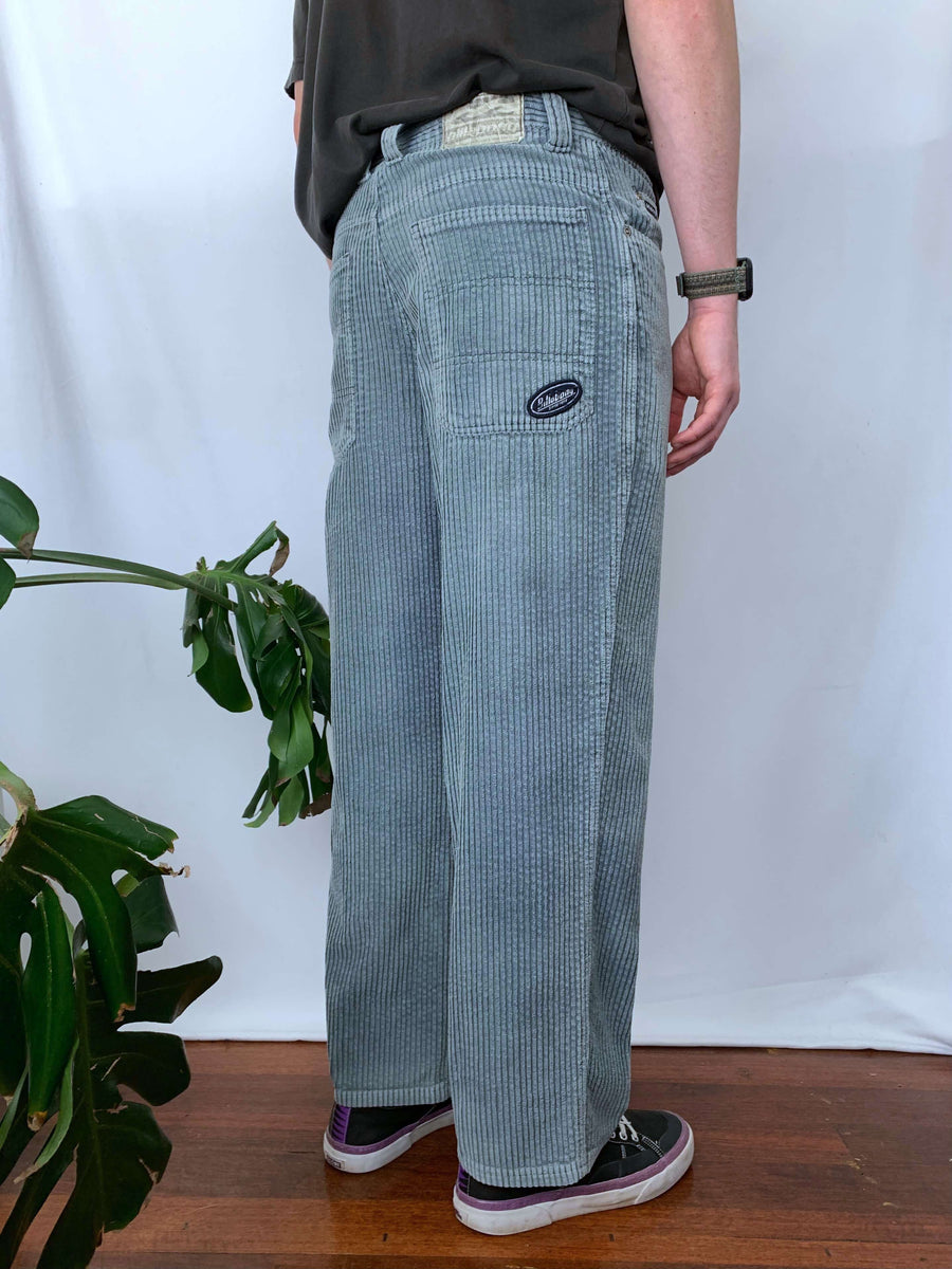 RARE FADED 90S BILLABONG JUMBO CORD PANTS - 30/31