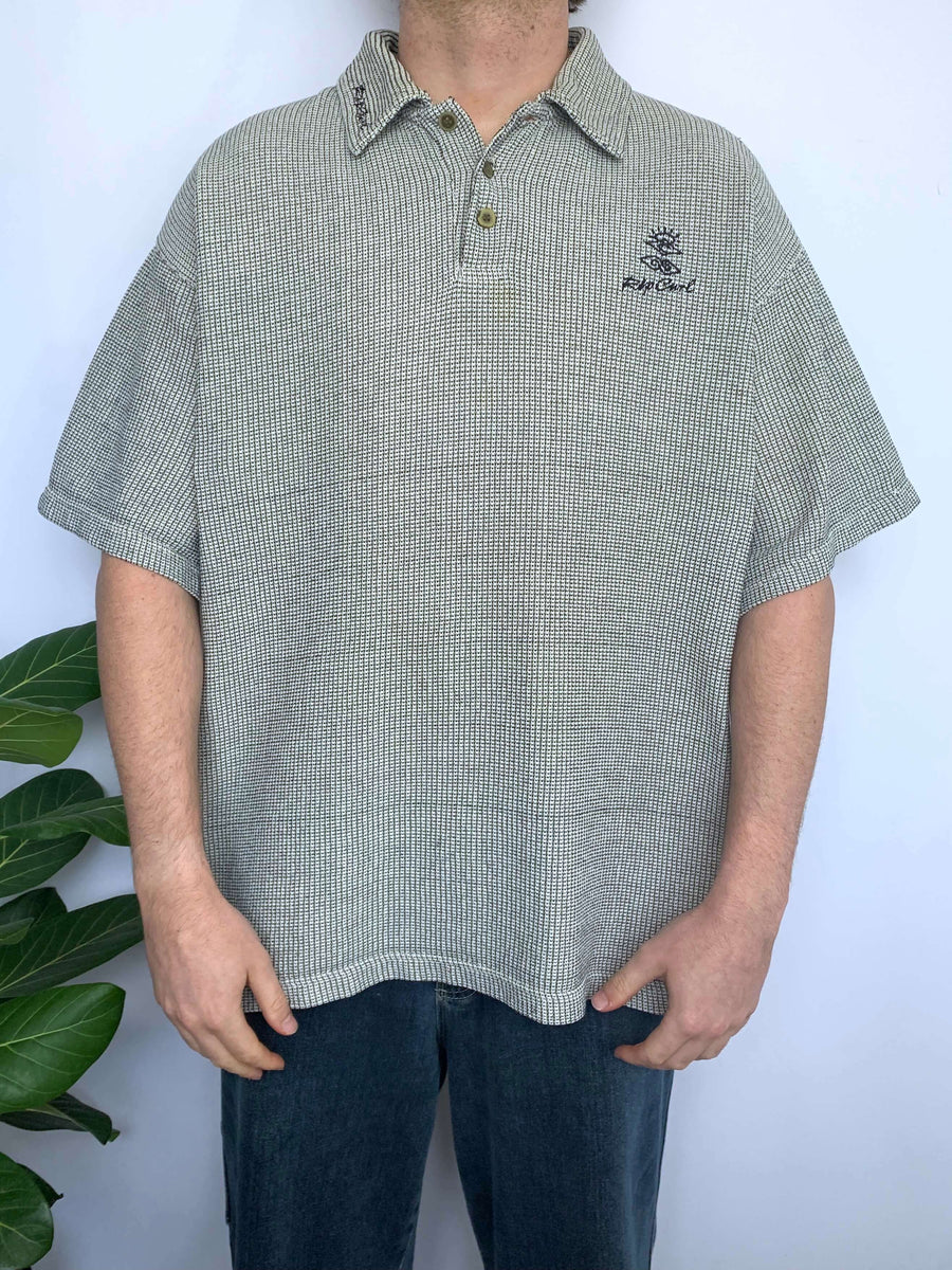 THICK 90S RIP CURL TEA TOWEL POLO - XL