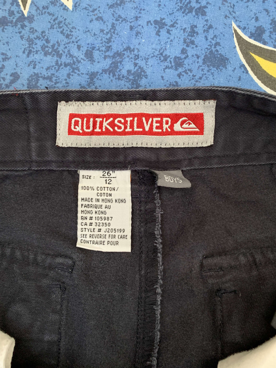 FADED VINTAGE QUIKSILVER CARGO PANTS - W26/27