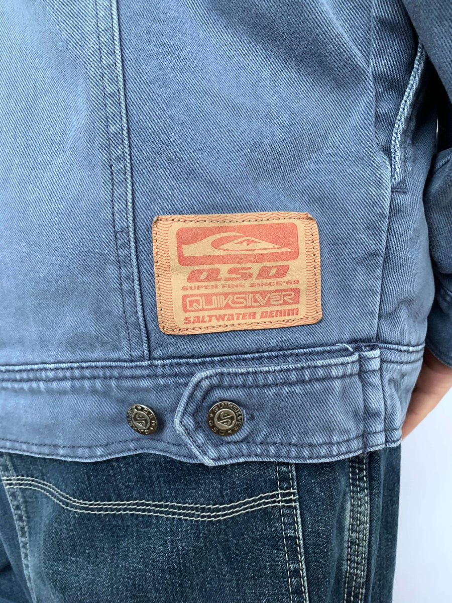 VINTAGE QUIKSILVER QSD FLANNEL LINED JACKET - L/XL