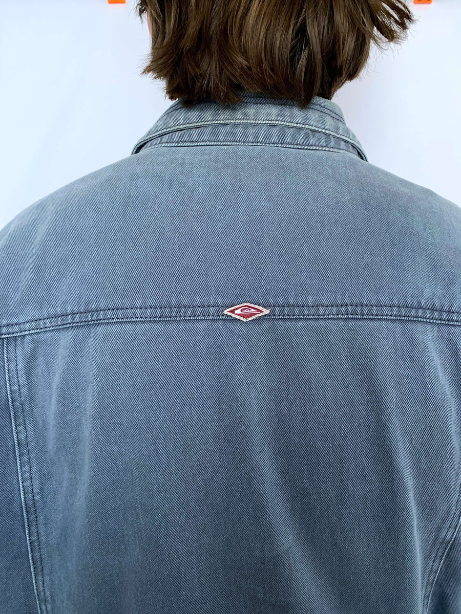 VINTAGE QUIKSILVER QSD FLANNEL LINED JACKET - L/XL