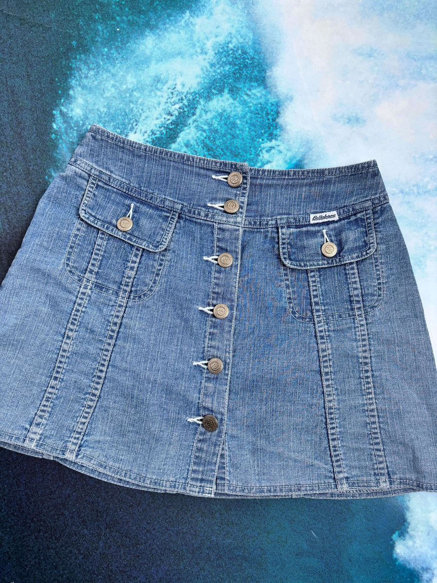 90S BILLABONG DENIM SKIRT - W26