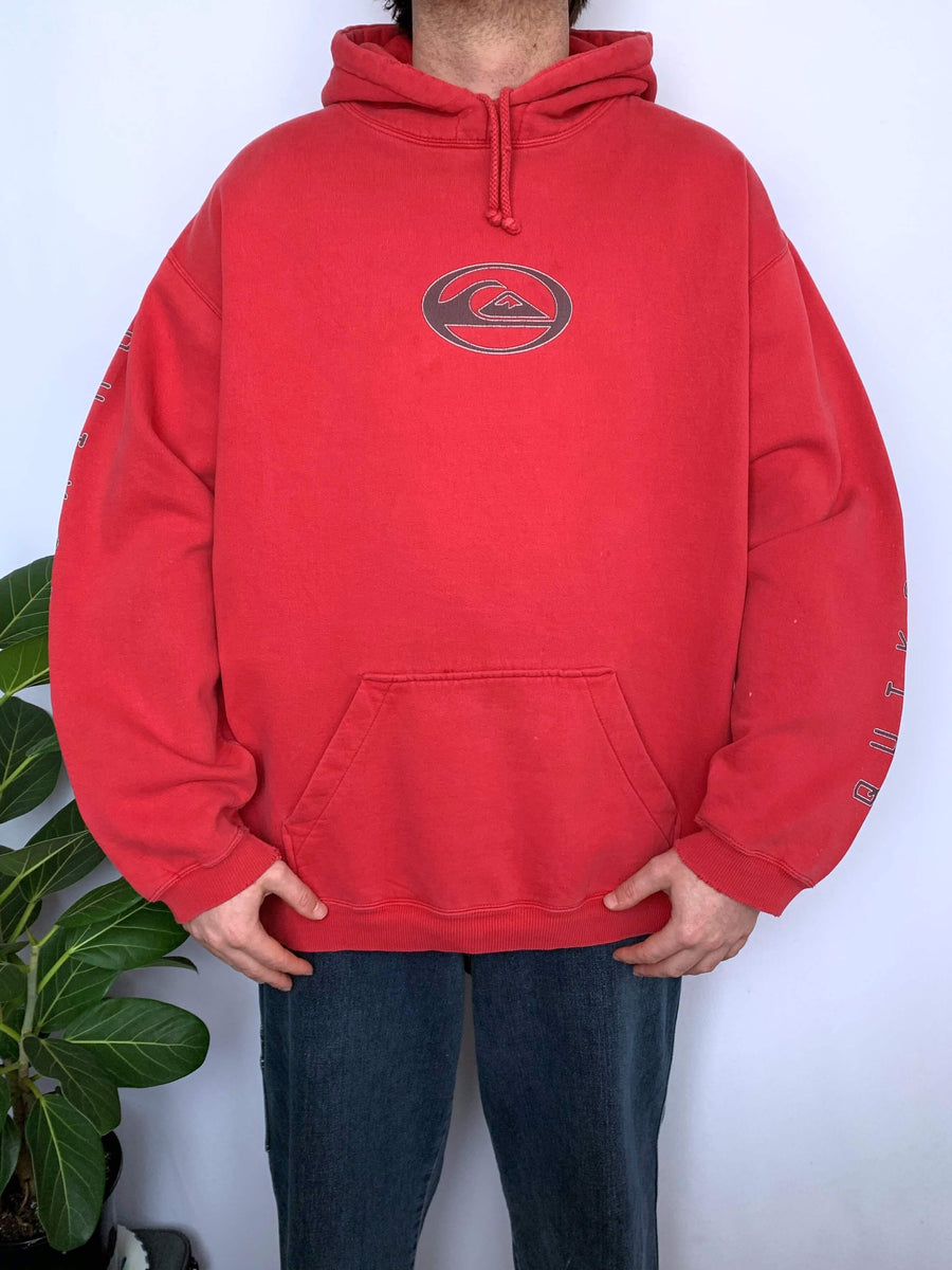 BAGGY VINTAGE QUIKSILVER QUAD-HIT HOODIE - XL