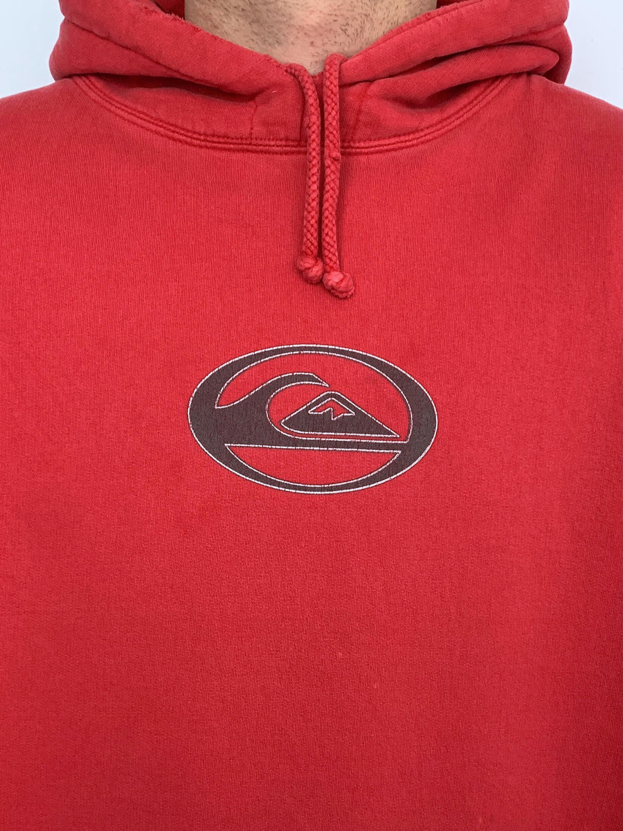BAGGY VINTAGE QUIKSILVER QUAD-HIT HOODIE - XL