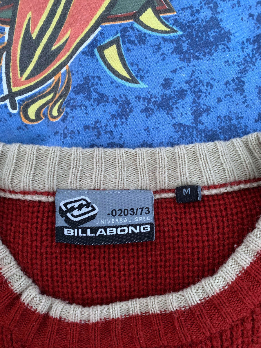 VINTAGE BILLABONG EMBROIDERED KNIT - L