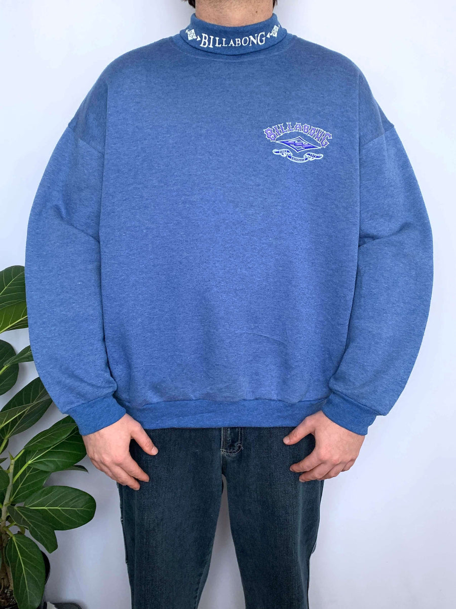 BOOTLEG VINTAGE BILLABONG TURTLENECK JUMPER - M